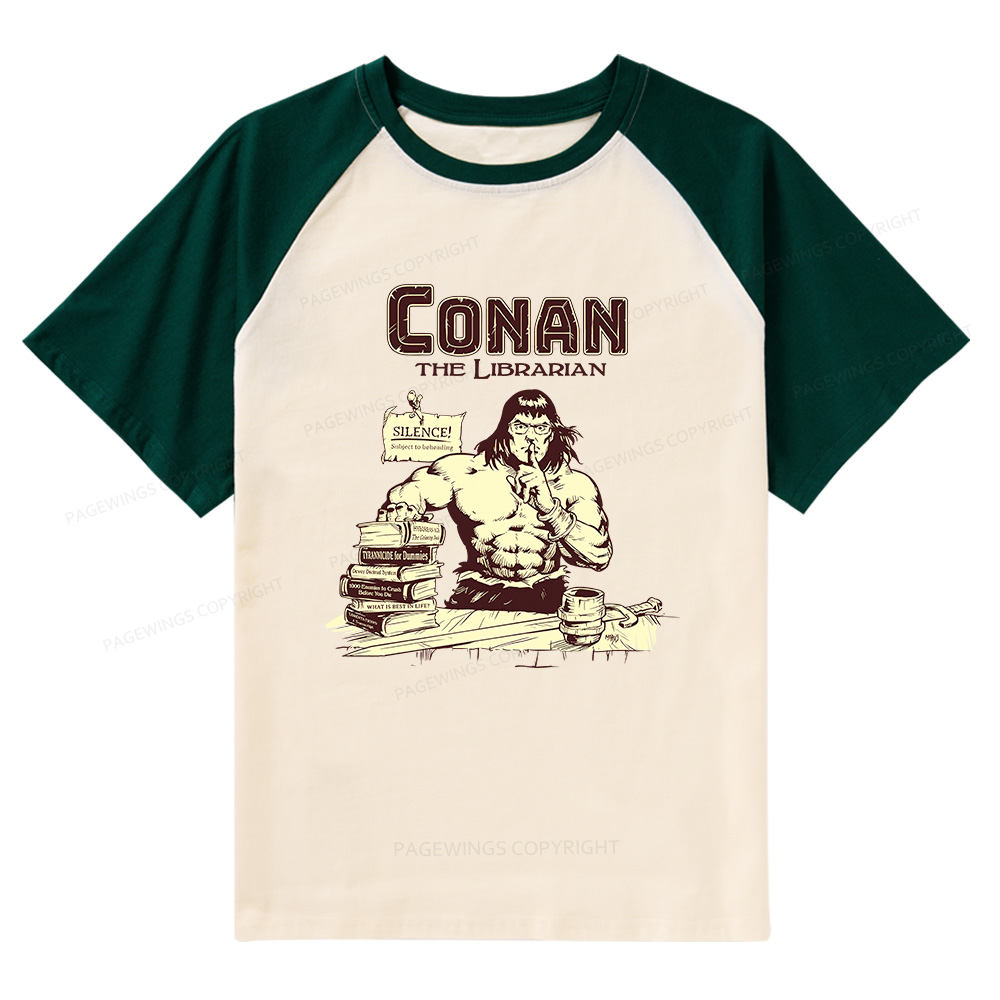 Pagewings Librarian Raglan T-shirt