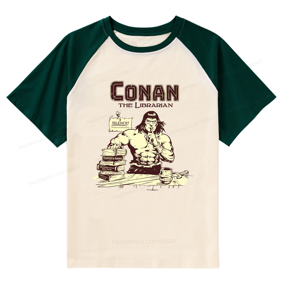 Pagewings Librarian Raglan T-shirt