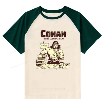 Pagewings Librarian Raglan T-shirt