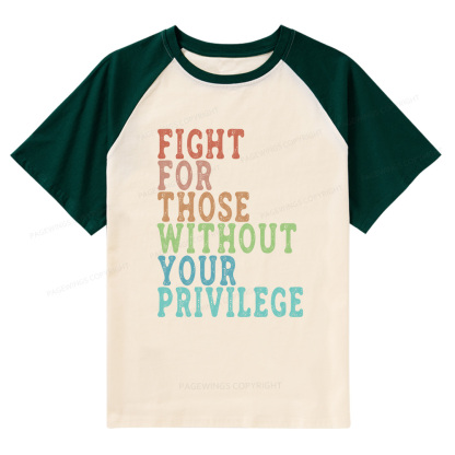 Pagewings Social Justice Raglan T-shirt