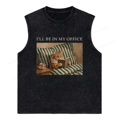 Pagewings Funny Book Lover Unisex Washed Tank Top