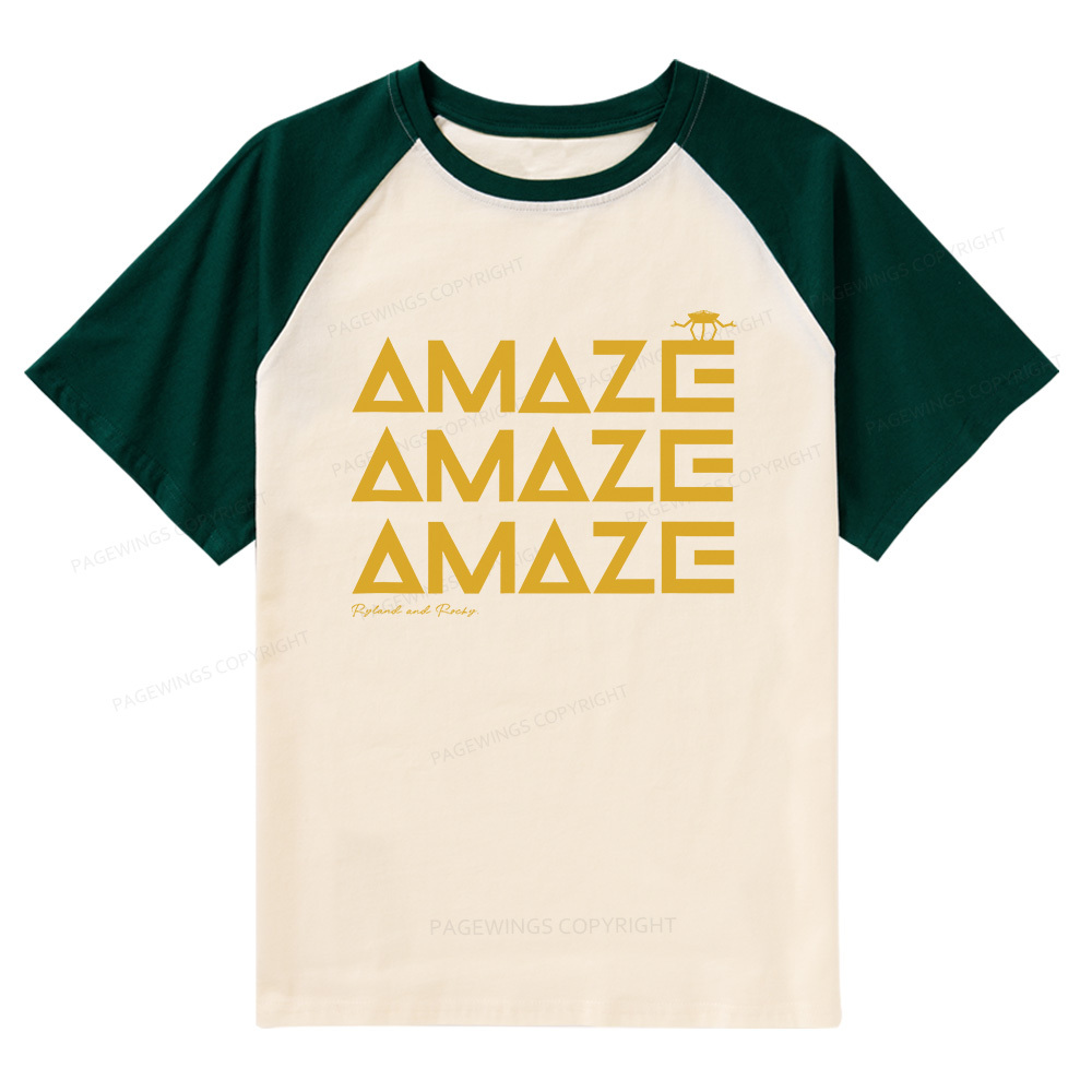 Pagewings Funny Space Raglan T-shirt