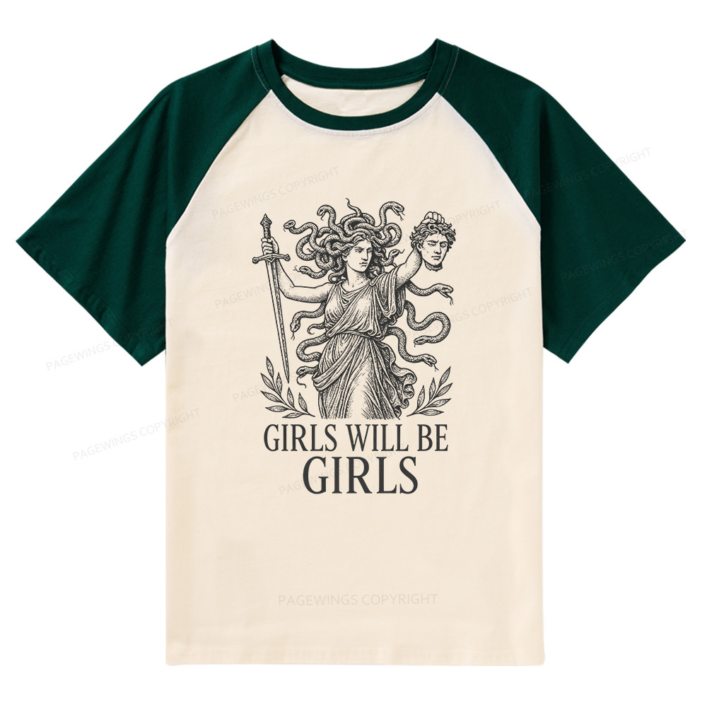 Pagewings Medusa Raglan T-shirt