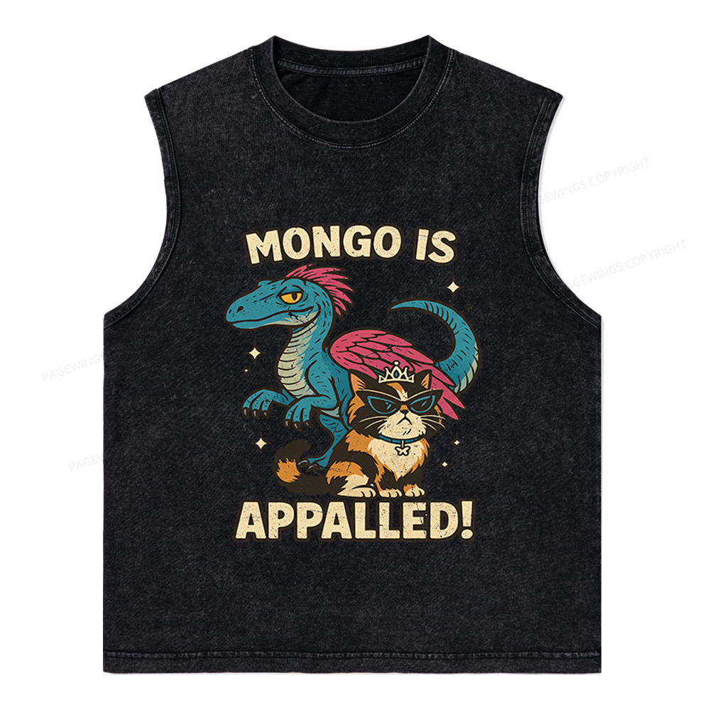 Pagewings Mongo Is Appalled Unisex Washed Tank Top