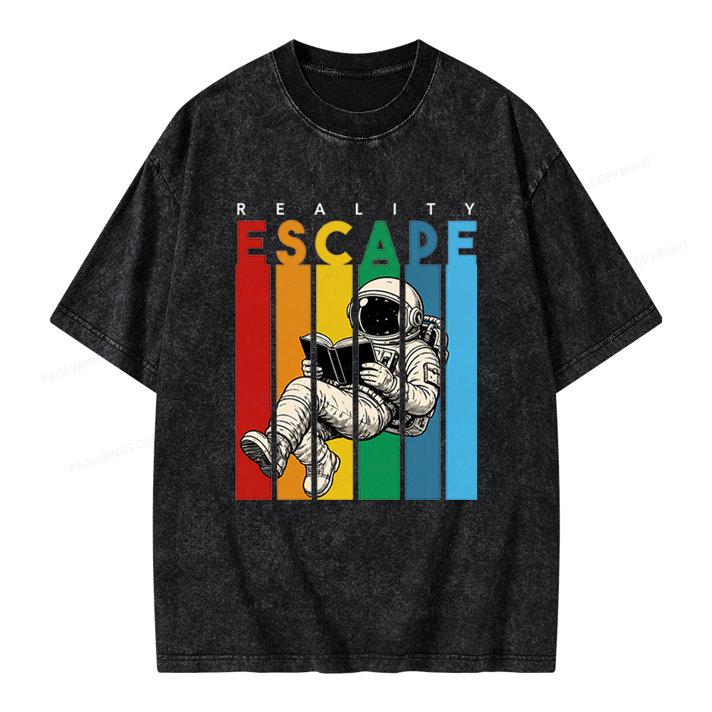 Pagewings Reality Escape Unisex Washed T-shirt