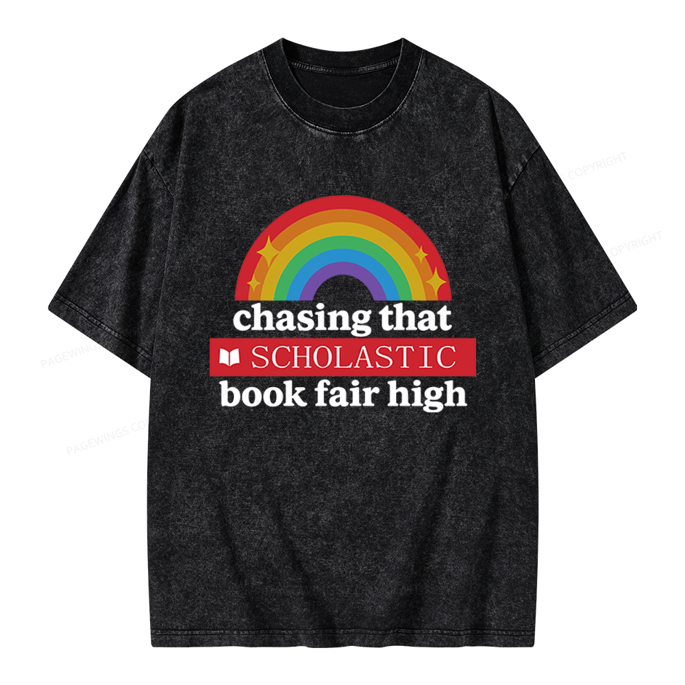 Pagewings Book Lovers Unisex Washed T-shirt