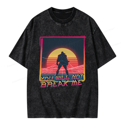 Pagewings You Will Not Break Me Unisex Washed T-shirt