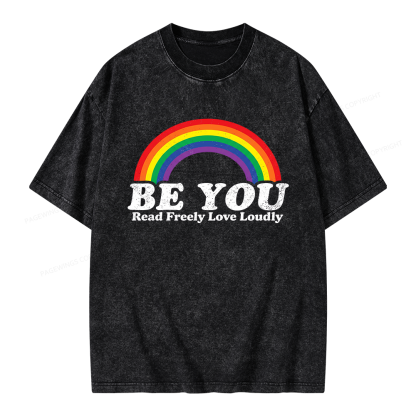 Pagewings Read Freely Unisex Washed T-shirt