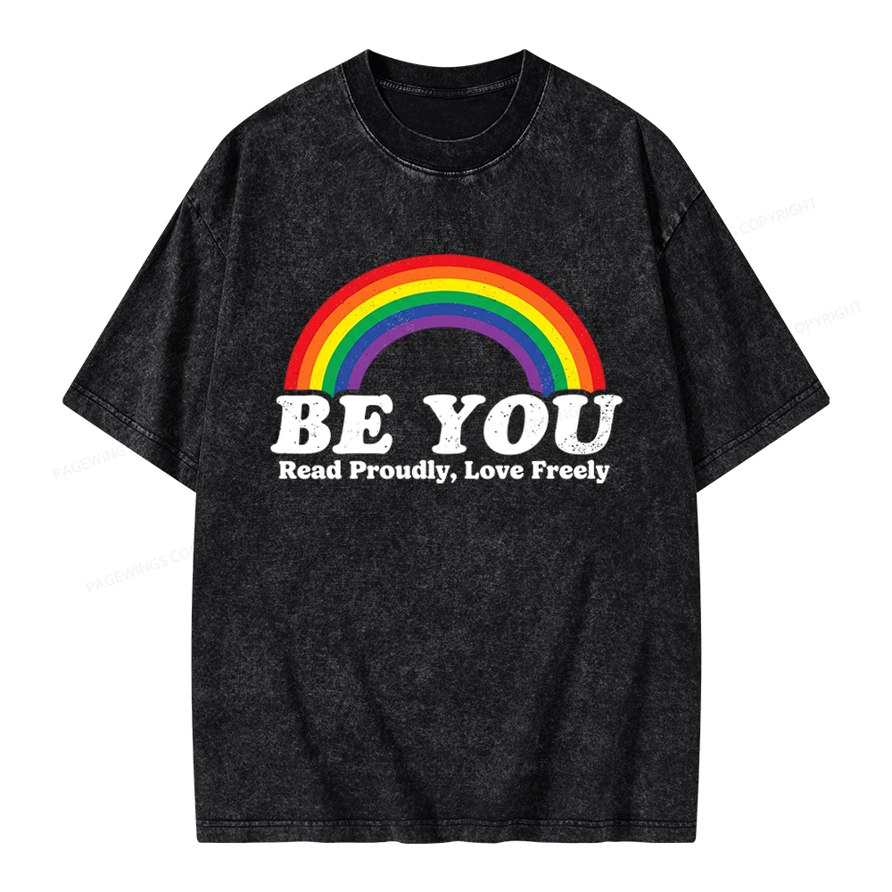 Pagewings Read Freely Unisex Washed T-shirt