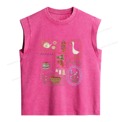 Pagewings Book Lover Women's Washed Tank Top