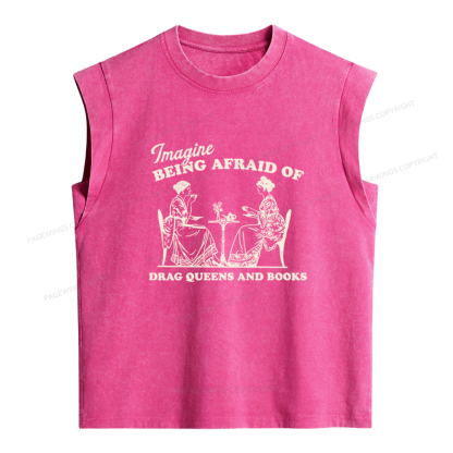 Pagewings Drag Queens Women's Washed Tank Top