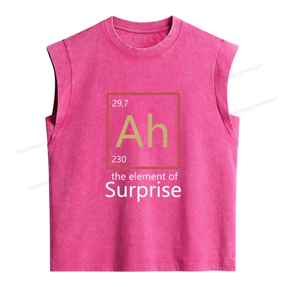 Pagewings The Element of Surprise Women's Washed Tank Top