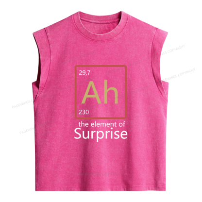 Pagewings The Element of Surprise Women's Washed Tank Top