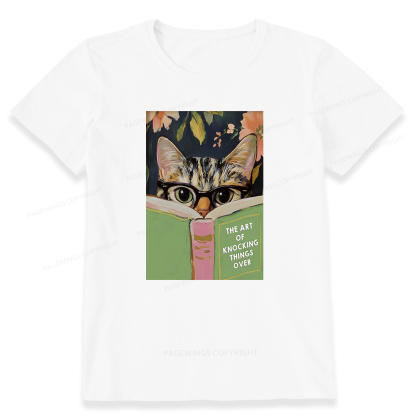 Pagewings Cat Reading Unisex Classic T-shirt