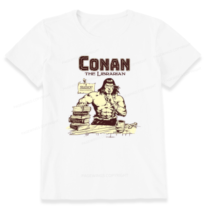 Pagewings Conan The Librarian Unisex Classic T-shirt