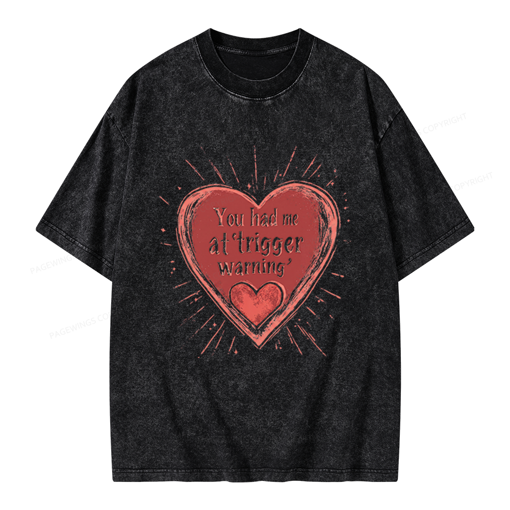 Pagewings Dark Romance Unisex Washed T-shirt