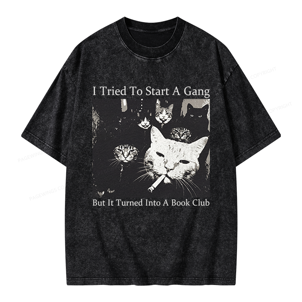 Pagewings Book Club Unisex Washed T-shirt