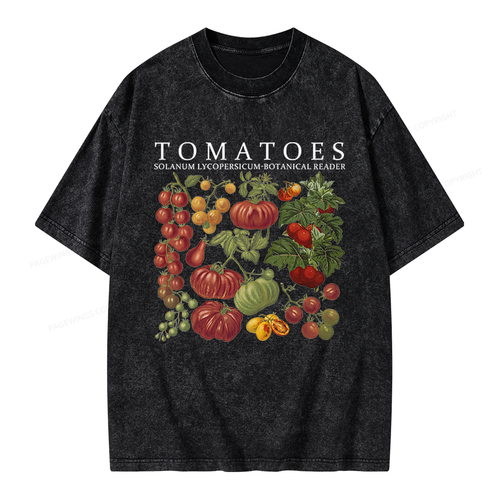 Pagewings Botanical Reader Unisex Washed T-shirt