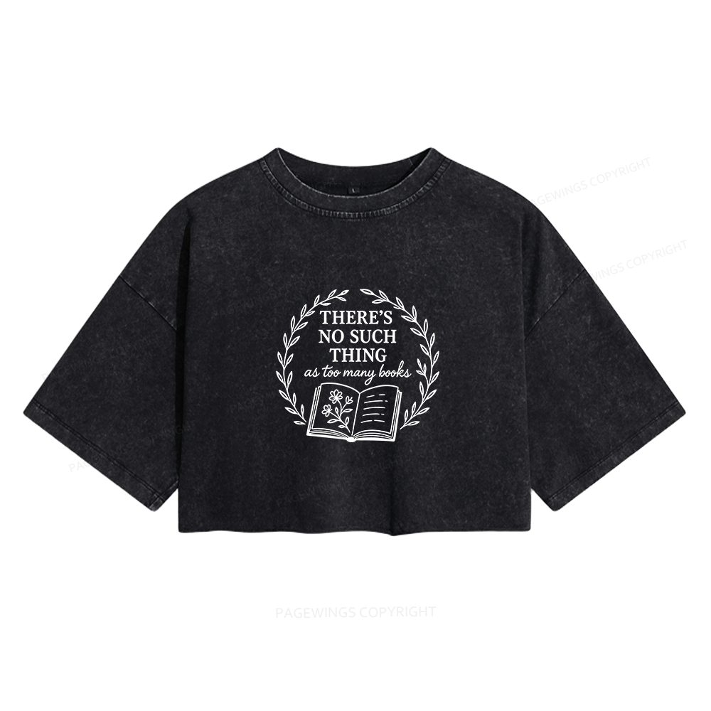 Pagewings No Such Thing Women's Washed Cropped T-shirt