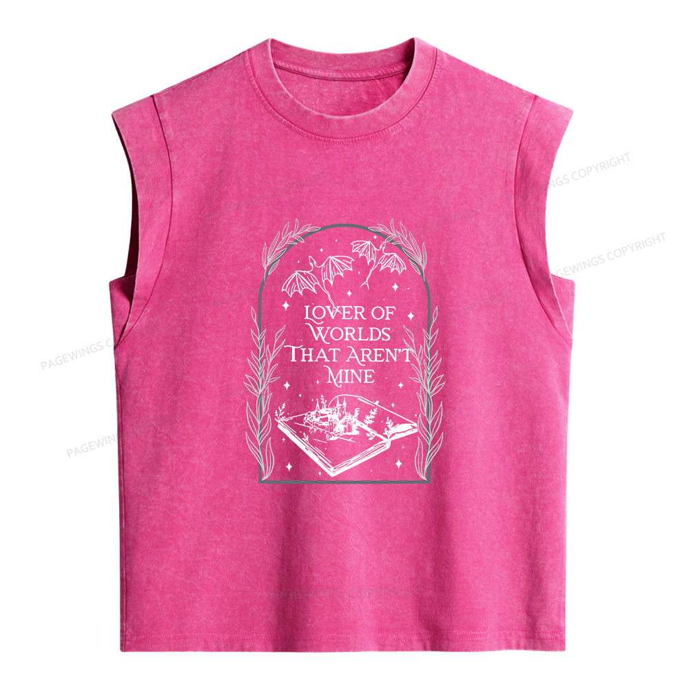 Pagewings Fantasy Reader Women's Washed Tank Top