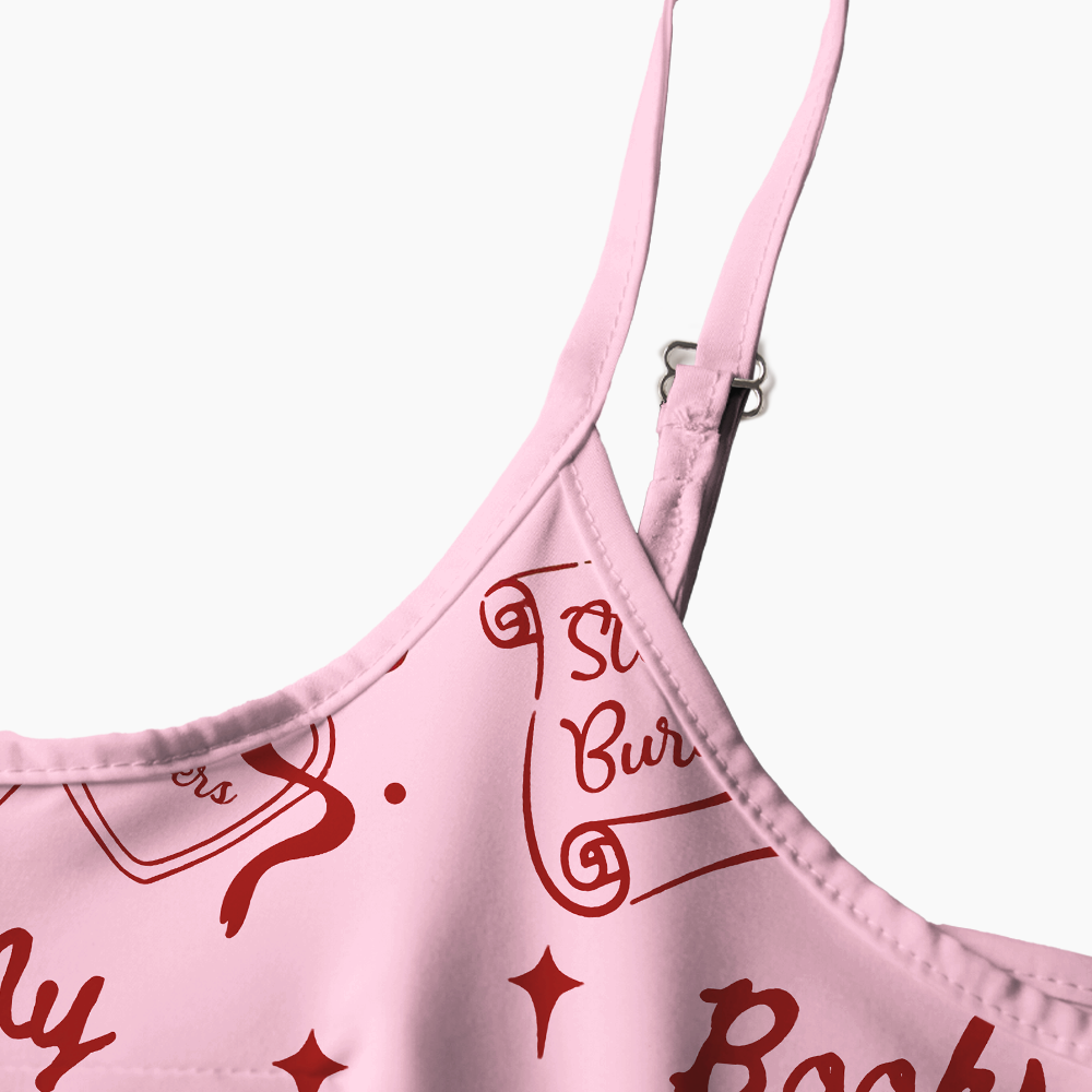 Pagewings Books Are My Love Language Printed Spaghetti Strap Midi Sundress