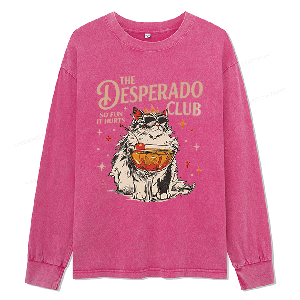 Pagewings Desperado Club Unisex Washed Long Sleeve T-shirt