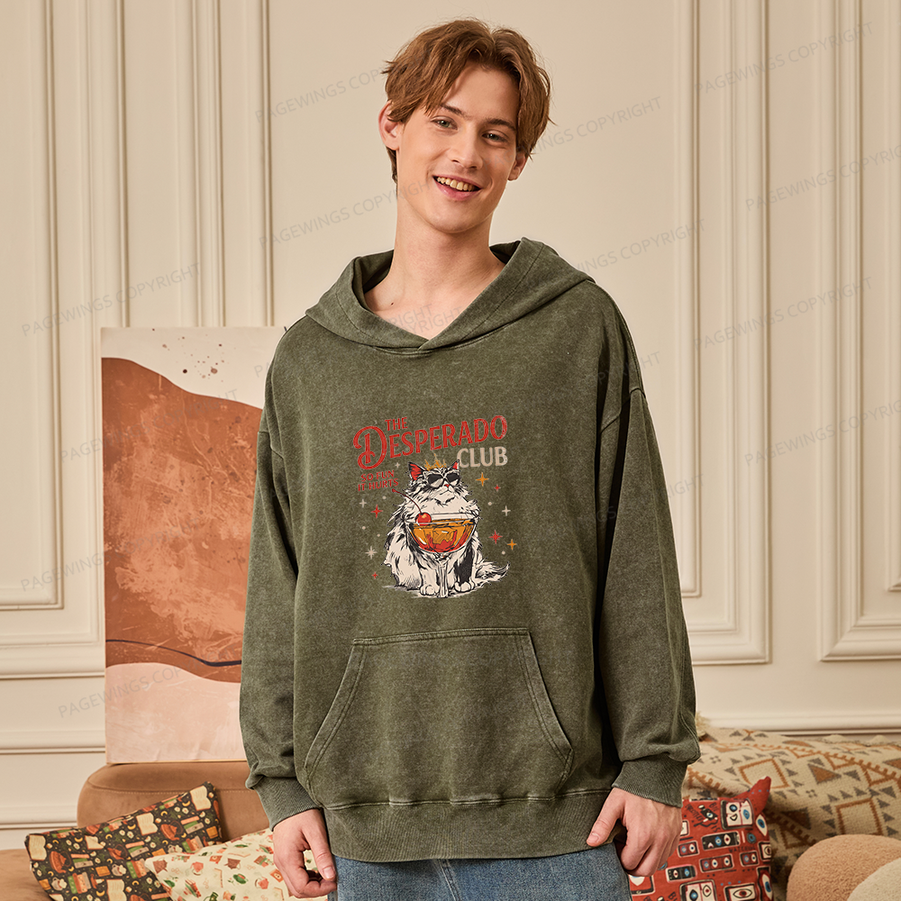 Pagewings Desperado Club Unisex Washed Hoodie