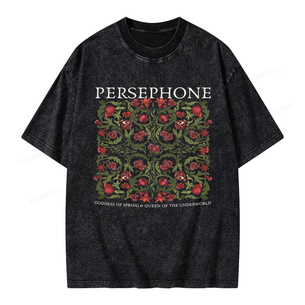 Pagewings Persephone Vintage Unisex Washed T-shirt