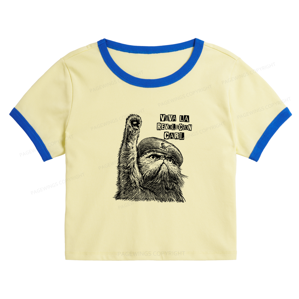 Pagewings Sci-Fi Book Lover Baby Tee Crop Ringer T-Shirt