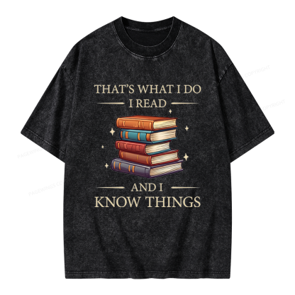Pagewings Book Nerd Unisex Washed T-shirt