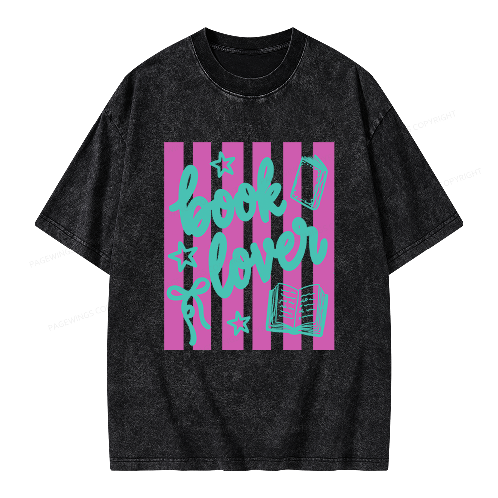 Pagewings Book Lover Unisex Washed T-shirt