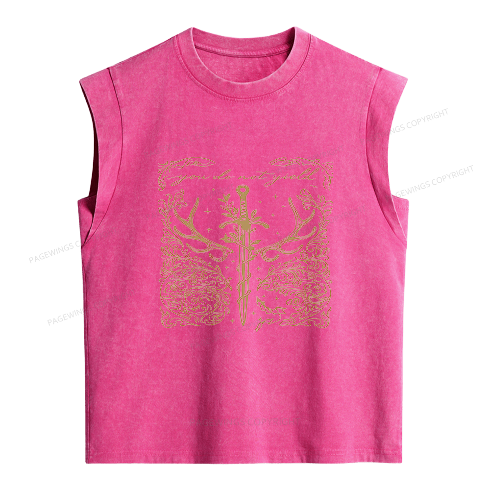 Pagewings You Do Not Yield Women's Washed Tank Top