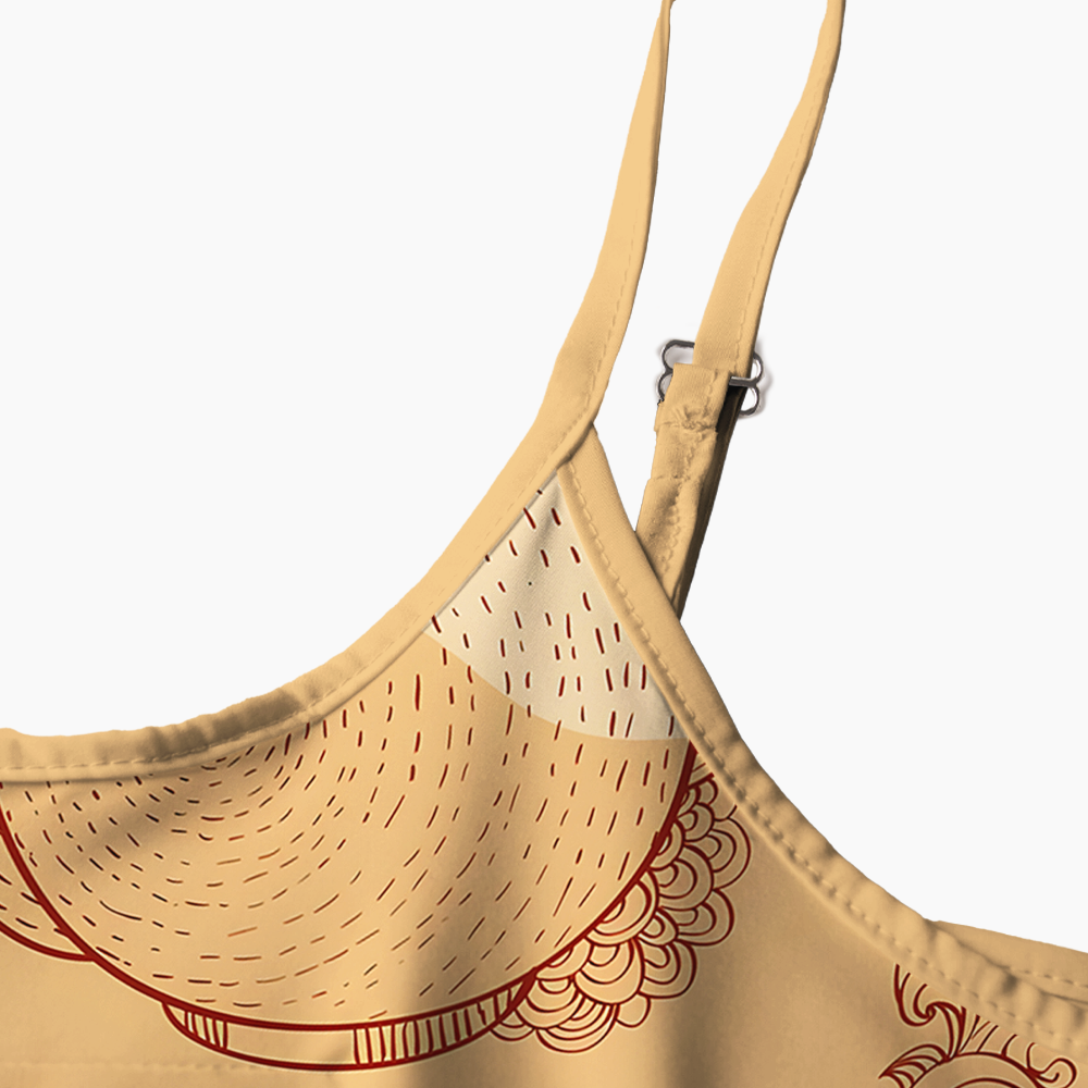 Pagewings Bookish Printed Spaghetti Strap Midi Sundress