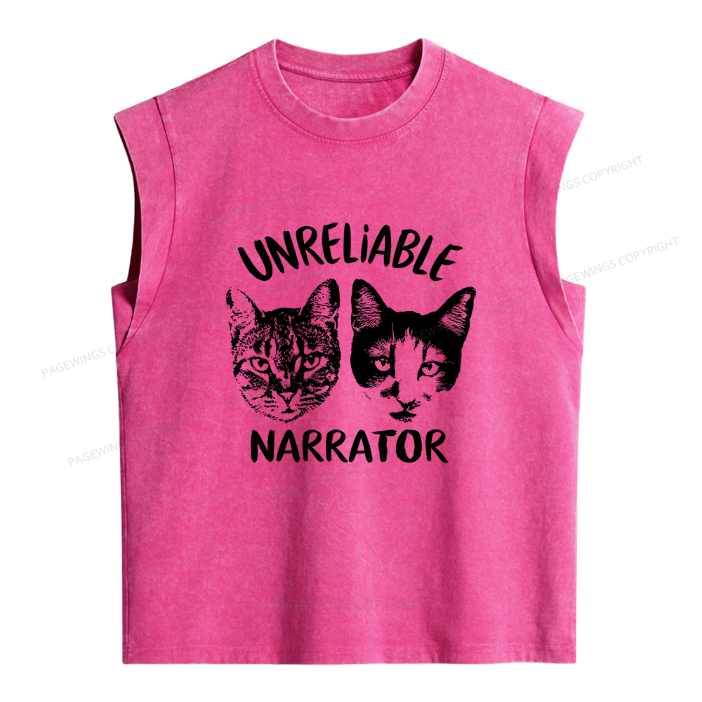 Pagewings Unreliable Narrator Bloom Women's Washed Tank Top