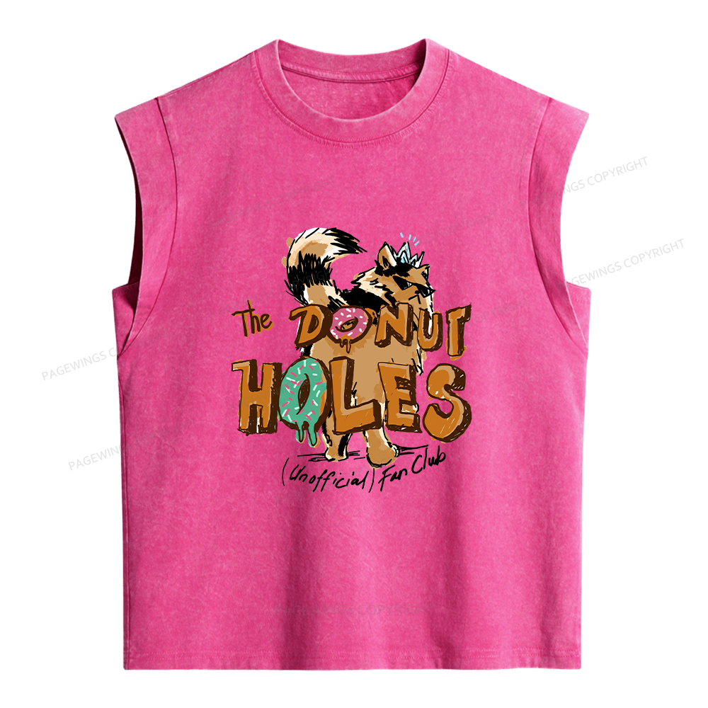 Pagewings Donut Holes Women's Washed Tank Top
