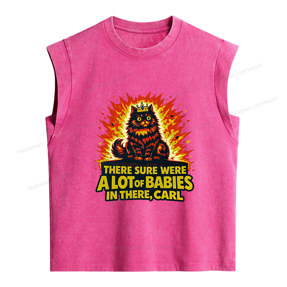 Pagewings A Lot Of Babies In There Women's Washed Tank Top