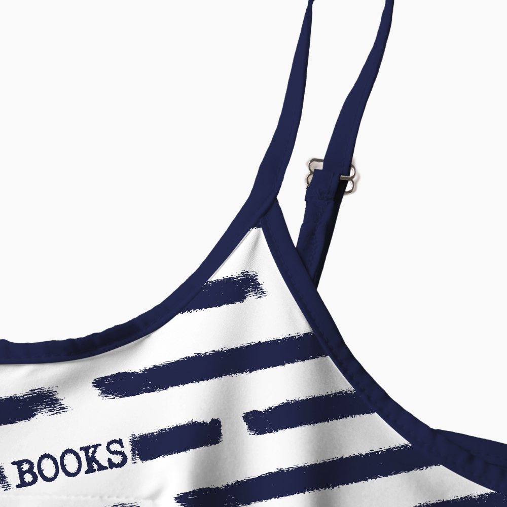 Pagewings Read Books Printed Spaghetti Strap Midi Sundress