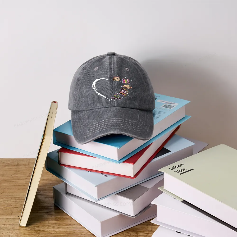 Pagewings Book Lover Washed Cap
