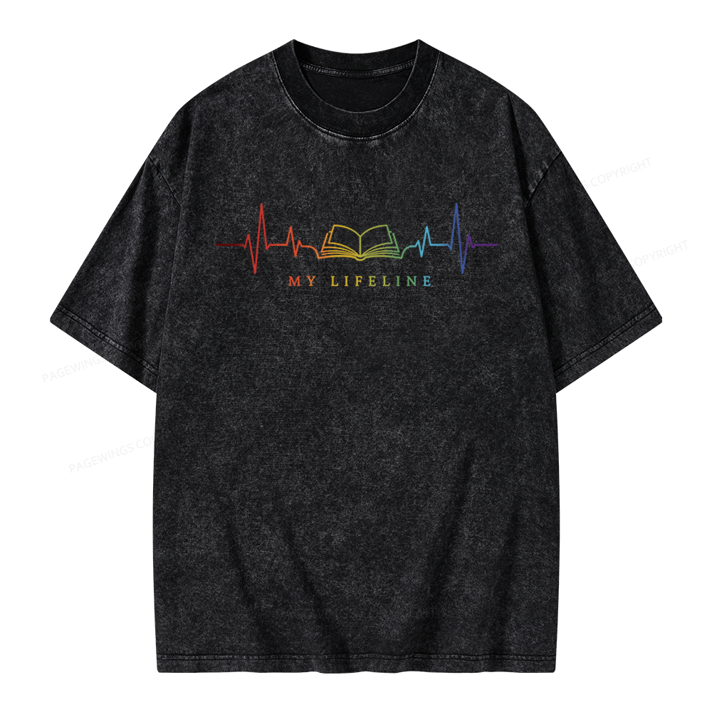 Pagewings Lifeline Unisex Washed T-shirt
