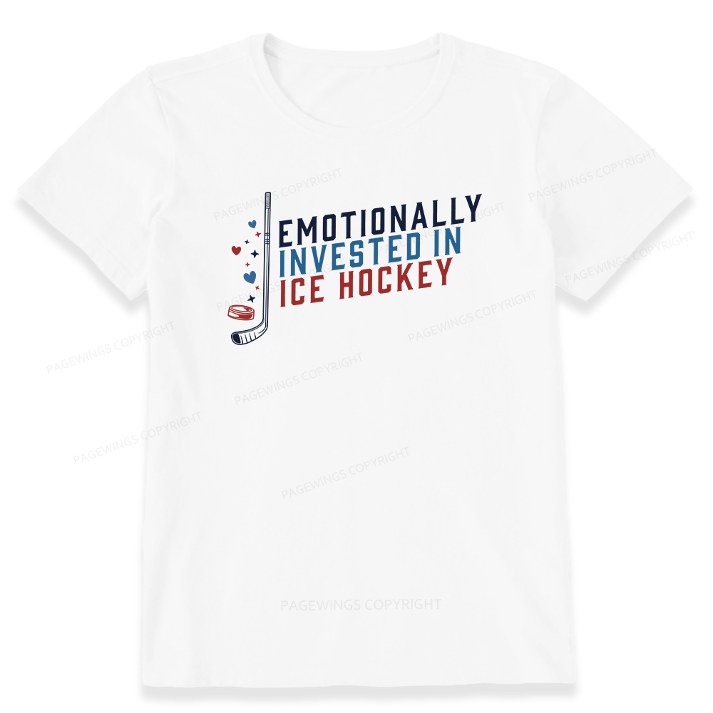 Pagewings Emotionally Invested in Ice Hockey Unisex Classic T-shirt