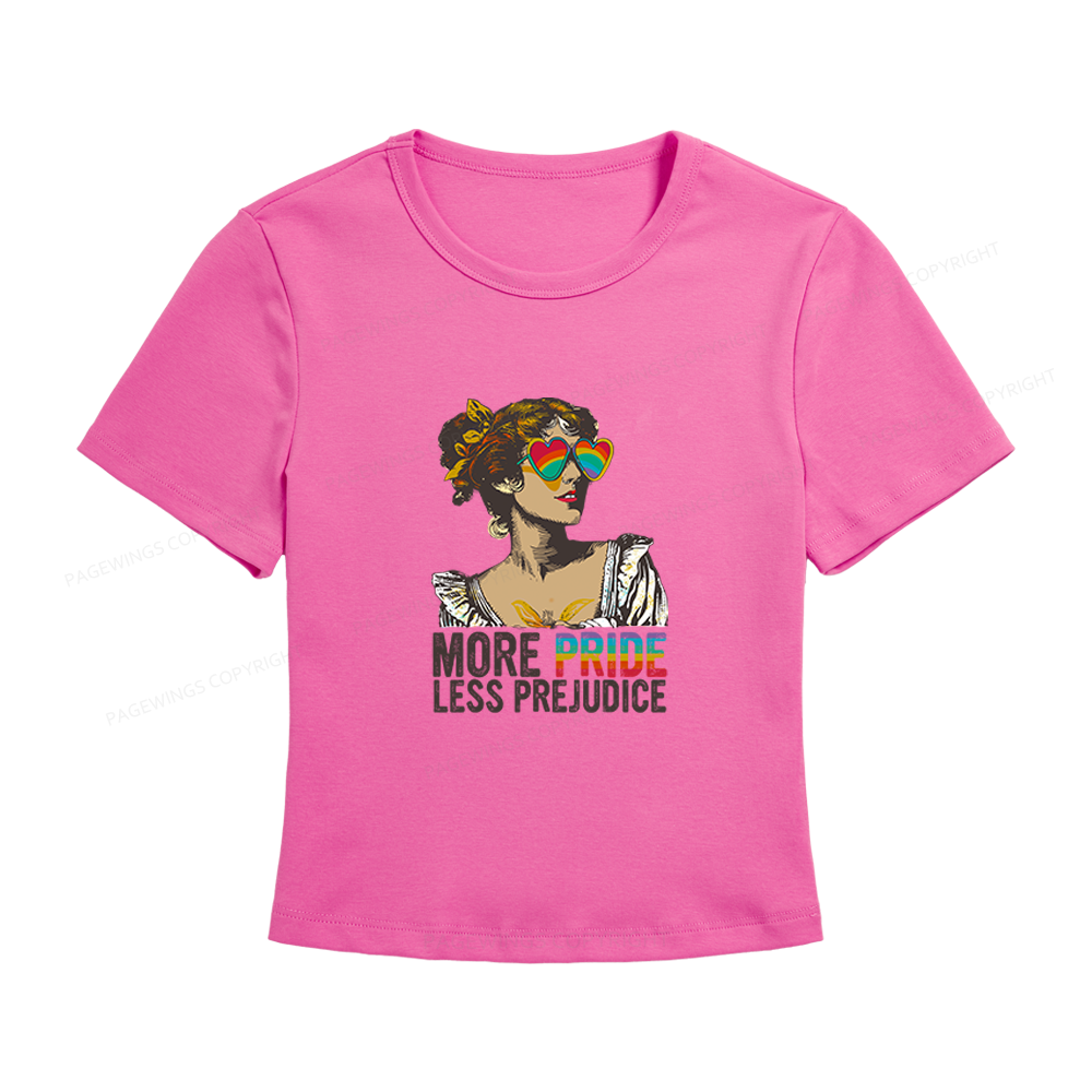 Pagewings More Pride Less Prejudice Women's Baby Tee