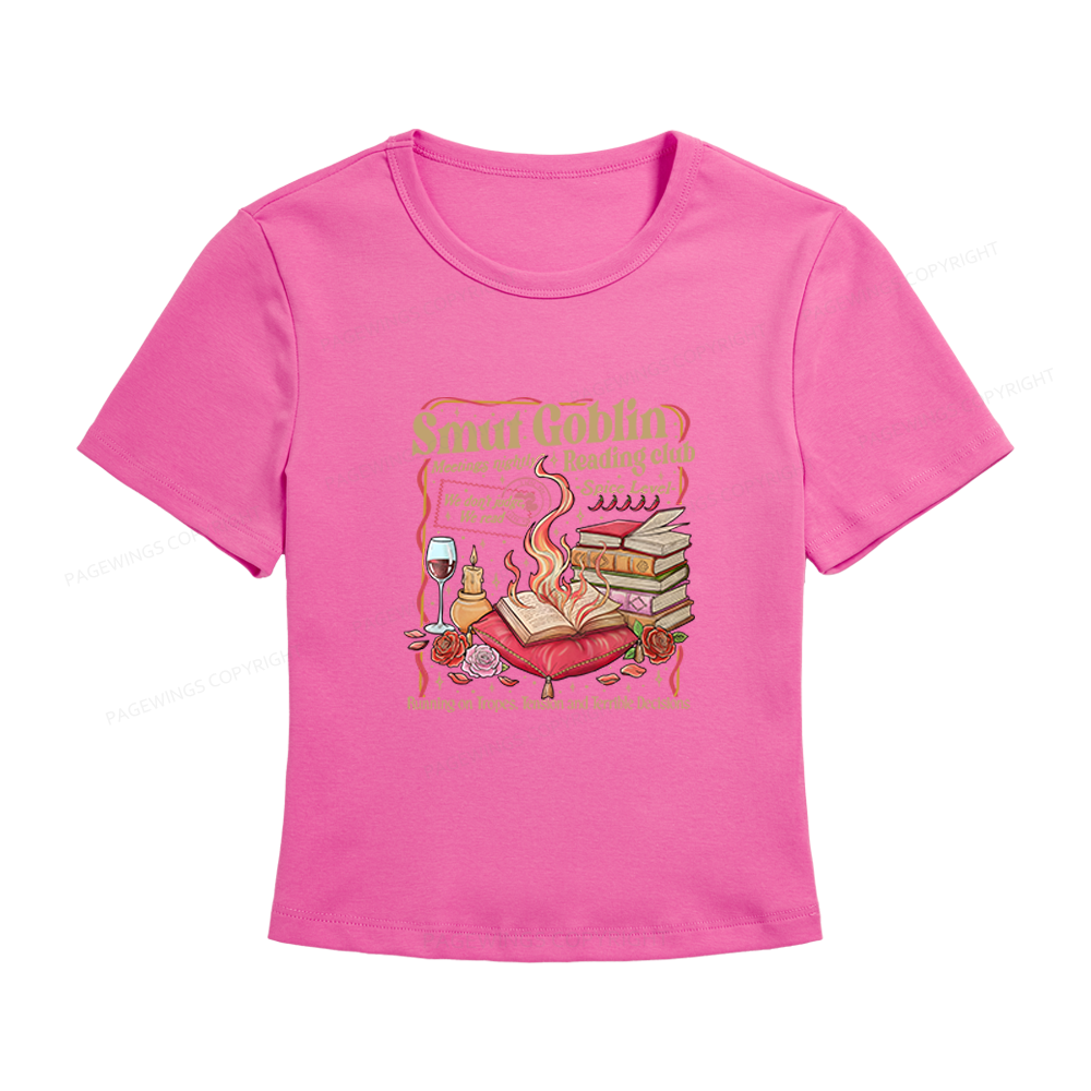 Pagewings Smut Goblin Dark Romance Bookish Women's Baby Tee