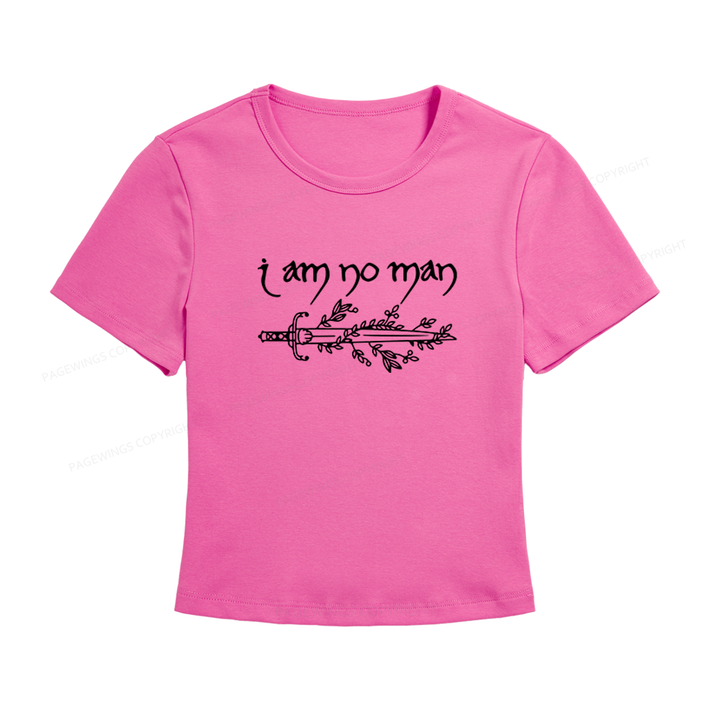Pagewings I Am No Man Women's Baby Tee