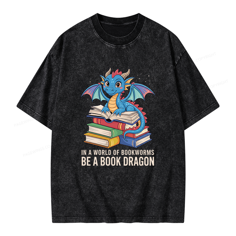 Pagewings Bookworms Unisex Washed T-shirt