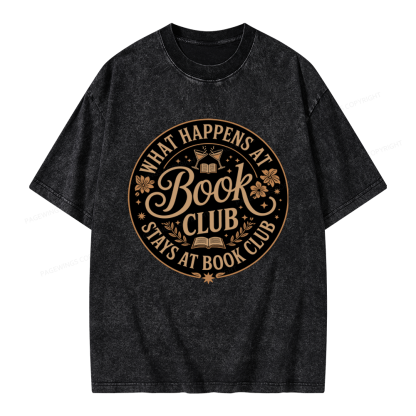 Pagewings Book Club Unisex Washed T-shirt