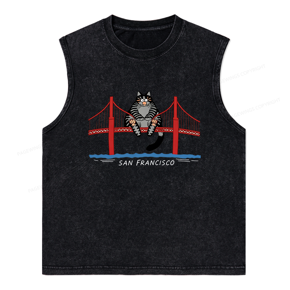 Pagewings Sci-Fi Book Lover Unisex Washed Tank Top