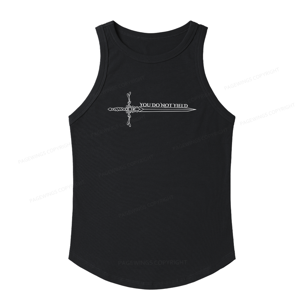 Pagewings Slim Fit You Do Not Yield Women's Fitted Tank Top 