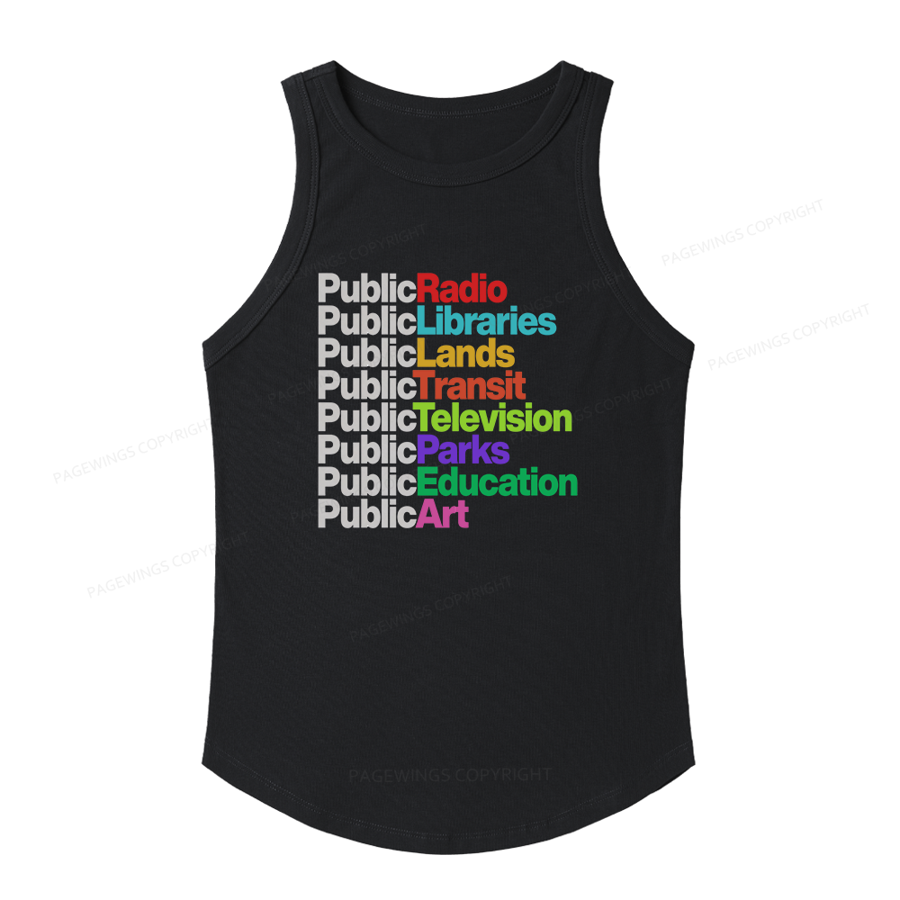 Pagewings Slim Fit Public Libraries Women's Fitted Tank Top 