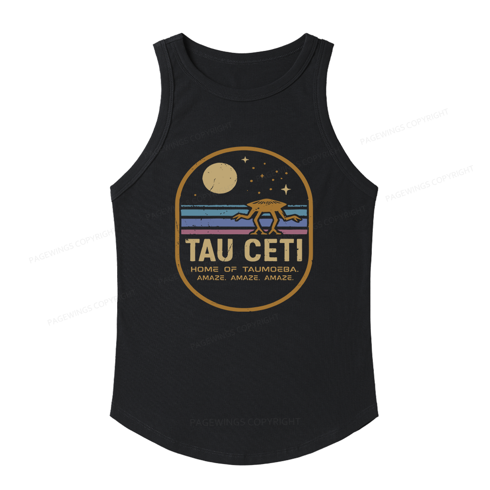 Pagewings Slim Fit Sci‑Fi Fan Women's Fitted Tank Top
