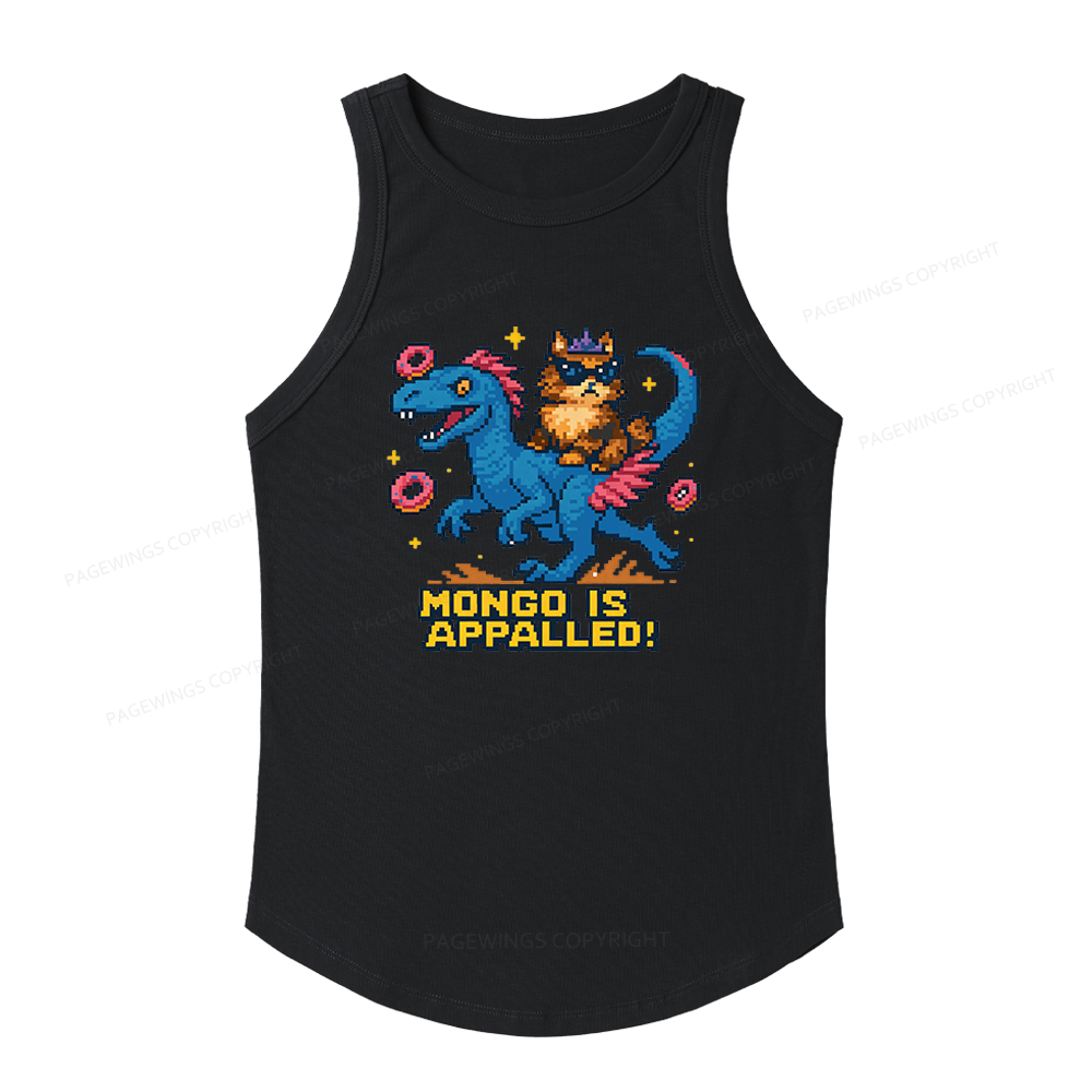 Pagewings Slim Fit Mongo is Appalled Women's Fitted Tank Top